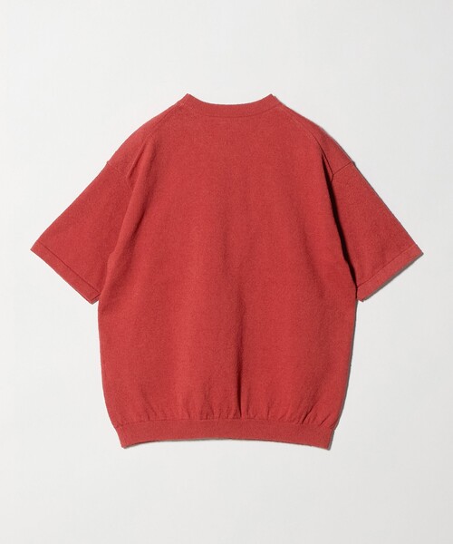 BEAUTY&YOUTH UNITED ARROWS（ビューティーアンドユースユナイテッドアローズ）の「KNITEE クリンプコットン クルーネック ニット Tシャツ ウォッシャブル（ニット/セーター・メンズ・ブラック/ナチュラル/ダークオレンジ・M/L/XL/S）」の4枚目の写真