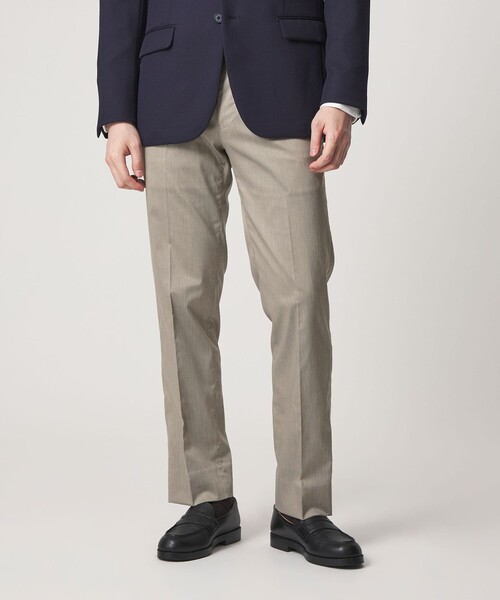 A DAY IN THE LIFE UNITED ARROWS(アデイインザライフユナイテッドアローズ)の「ツイル ノープリーツ テーパード スラックス -マシンウォッシャブル・接触冷感-<A DAY IN THE LIFE>(スラックス・メンズ・ブラック/グレー系/ネイビー/ベージュ・XL/S/L/M)」の3枚目の写真