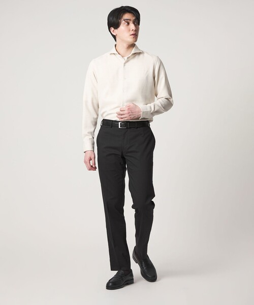 A DAY IN THE LIFE UNITED ARROWS(アデイインザライフユナイテッドアローズ)の「ツイル ノープリーツ テーパード スラックス -マシンウォッシャブル・接触冷感-<A DAY IN THE LIFE>(スラックス・メンズ・ブラック/グレー系/ネイビー/ベージュ・XL/S/L/M)」の22枚目の写真