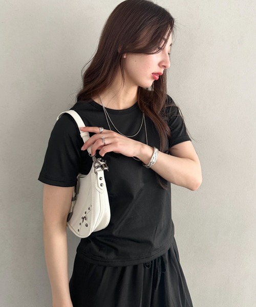 MYMOOD.(マイムード)の「無地半袖×ロングパンツ ルームウェア 2点セット 単品使い可能◎(セットアップ・レディース・ブラック/グレー・FREE)」の11枚目の写真