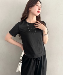 MYMOOD.（マイムード）の「無地半袖×ロングパンツ ルームウェア 2点セット　単品使い可能◎（ルームウェア/パジャマ）」