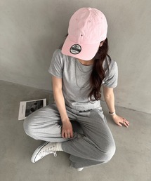 MYMOOD.（マイムード）の「無地半袖×ロングパンツ ルームウェア 2点セット　単品使い可能◎（ルームウェア/パジャマ）」