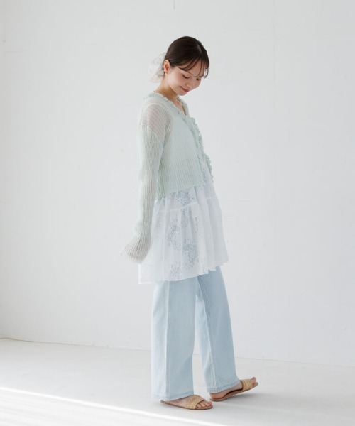 flower（フラワー）の「フラワーリングレースビスチェ（キャミソール・レディース・ブラック/アイボリー・FREE）」の14枚目の写真