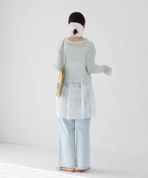 flower（フラワー）の「フラワーリングレースビスチェ（キャミソール・レディース・ブラック/アイボリー・FREE）」の15枚目の写真