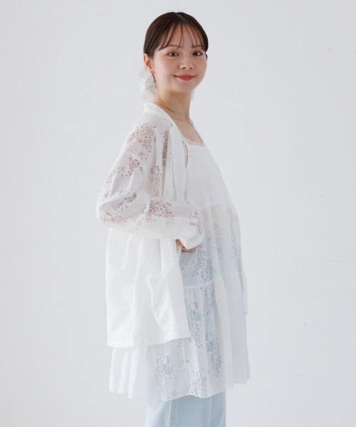 flower（フラワー）の「フラワーリングレースビスチェ（キャミソール・レディース・ブラック/アイボリー・FREE）」の17枚目の写真