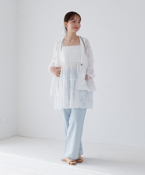 flower（フラワー）の「フラワーリングレースビスチェ（キャミソール・レディース・ブラック/アイボリー・FREE）」の18枚目の写真