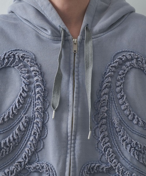 TAAKK（ターク）の「【TAAKK/ターク】Zip Hoodie（パーカー・メンズ・ブラック/ブルー・3/2）」の10枚目の写真