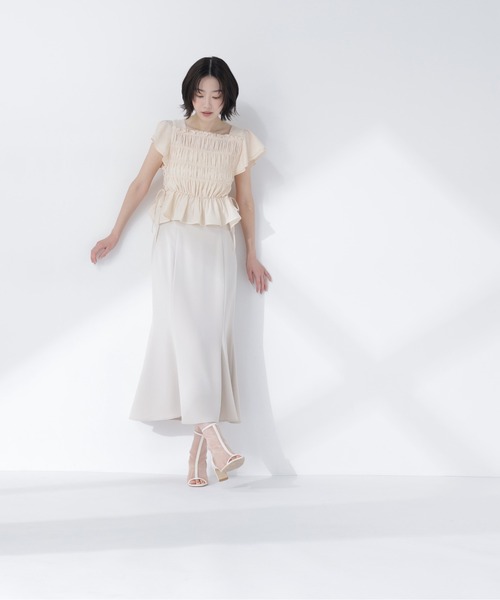 NATURAL BEAUTY BASIC(ナチュラルビューティーベーシック)の「レースアップフリルブラウス(シャツ/ブラウス・レディース・ブラック系その他2/オフホワイト/ピンク/ベージュ系その他・FREE)」の15枚目の写真