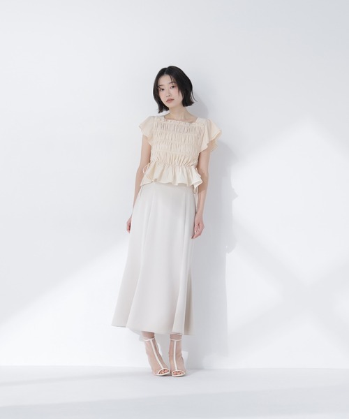 NATURAL BEAUTY BASIC(ナチュラルビューティーベーシック)の「レースアップフリルブラウス(シャツ/ブラウス・レディース・ブラック系その他2/オフホワイト/ピンク/ベージュ系その他・FREE)」の17枚目の写真