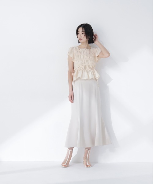 NATURAL BEAUTY BASIC(ナチュラルビューティーベーシック)の「レースアップフリルブラウス(シャツ/ブラウス・レディース・ブラック系その他2/オフホワイト/ピンク/ベージュ系その他・FREE)」の19枚目の写真