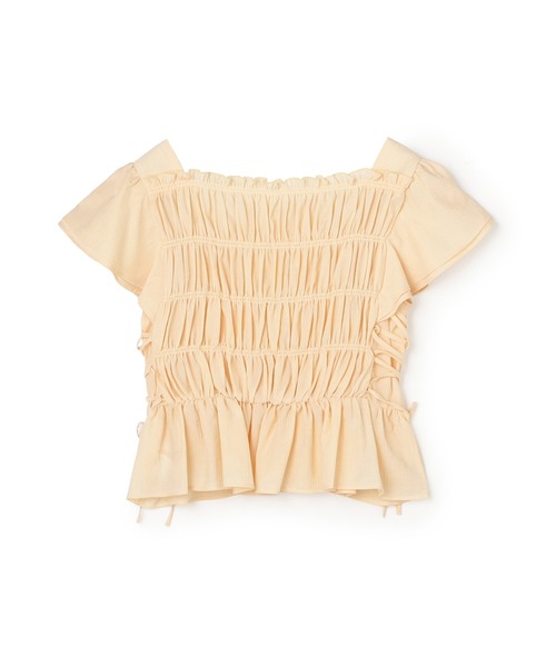 NATURAL BEAUTY BASIC(ナチュラルビューティーベーシック)の「レースアップフリルブラウス(シャツ/ブラウス・レディース・ブラック系その他2/オフホワイト/ピンク/ベージュ系その他・FREE)」の11枚目の写真