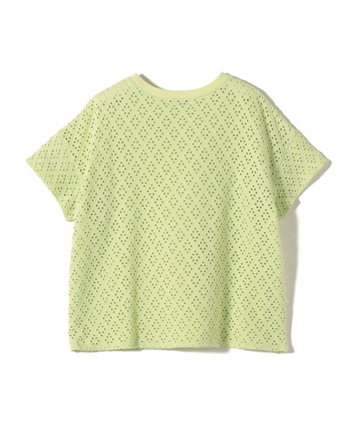 SHIPS(シップス)の「〈手洗い可能〉アイレット ショート スリーブ プルオーバー(Tシャツ/カットソー・レディース・ライトグリーン/ホワイト/ブラック/ブラウン系・ONE SIZE)」の9枚目の写真