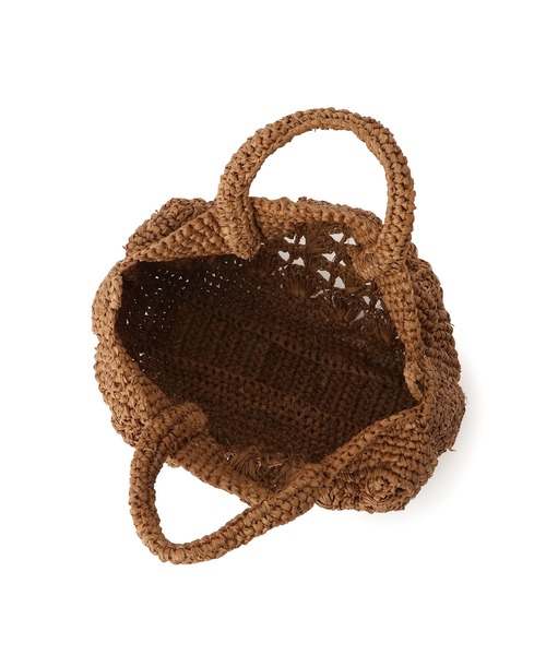 SALON adam et rope'（サロン アダム エ ロペ）の「【African Square（アフリカンスクエアー）】2WAYラフィアポシェット（ショルダーバッグ・レディース・ブラウン・FREE）」の12枚目の写真