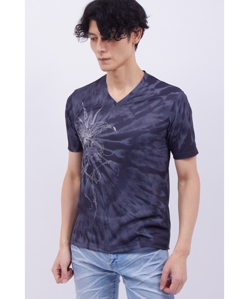 TORNADO MART(トルネードマート)の「TORNADO MART∴タイダカサブランカプリントTシャツ(Tシャツ/カットソー・メンズ・ブラック/ブルー・M/L/LL)」の11枚目の写真
