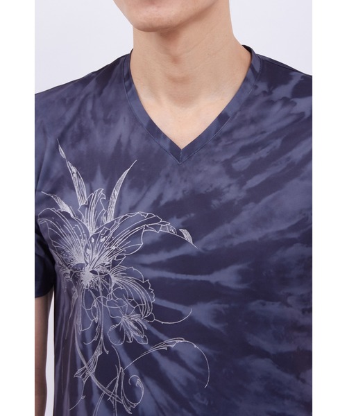 TORNADO MART(トルネードマート)の「TORNADO MART∴タイダカサブランカプリントTシャツ(Tシャツ/カットソー・メンズ・ブラック/ブルー・M/L/LL)」の8枚目の写真