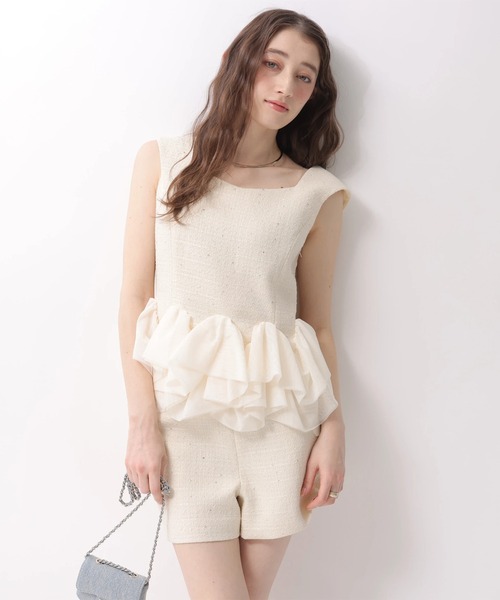 Rirandture（リランドチュール）の「ビジュートリムショートパンツ（その他パンツ・レディース・ライトイエロー・2/1/0）」の6枚目の写真