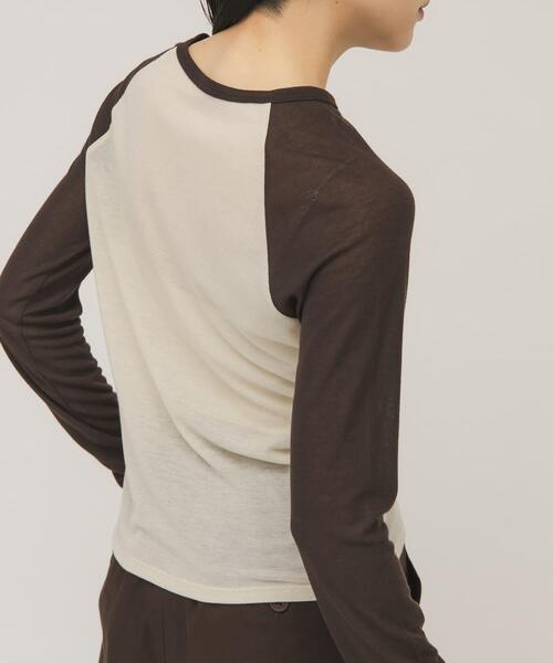 KBF（ケイビーエフ）の「シアーラグランTEE（Tシャツ/カットソー・レディース・ベージュ系その他/ブルー系その他・ONE）」の2枚目の写真