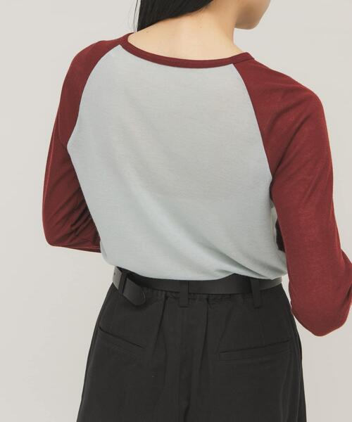 KBF（ケイビーエフ）の「シアーラグランTEE（Tシャツ/カットソー・レディース・ベージュ系その他/ブルー系その他・ONE）」の14枚目の写真