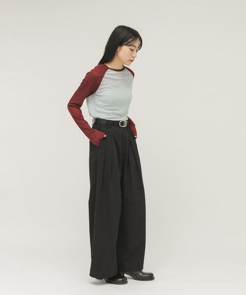 KBF（ケイビーエフ）の「シアーラグランTEE（Tシャツ/カットソー・レディース・ベージュ系その他/ブルー系その他・ONE）」の16枚目の写真