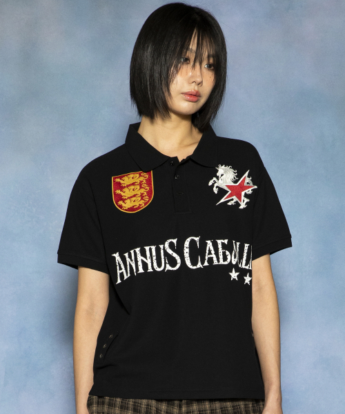 GLACK(グラック)の「GT184 カバリカラーTシャツ (ブラック)(ポロシャツ・レディース・その他・MEDIUM/LARGE)」の3枚目の写真