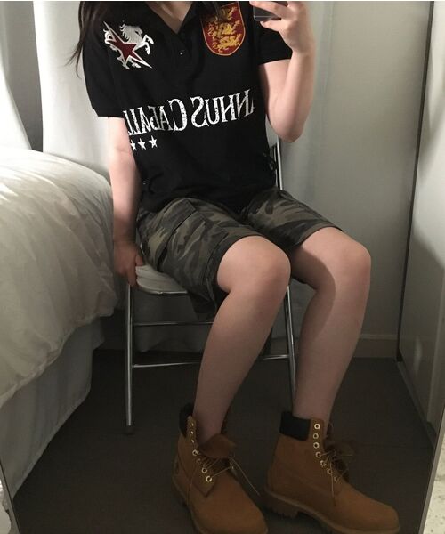 GLACK(グラック)の「GT184 カバリカラーTシャツ (ブラック)(ポロシャツ・レディース・その他・MEDIUM/LARGE)」の15枚目の写真
