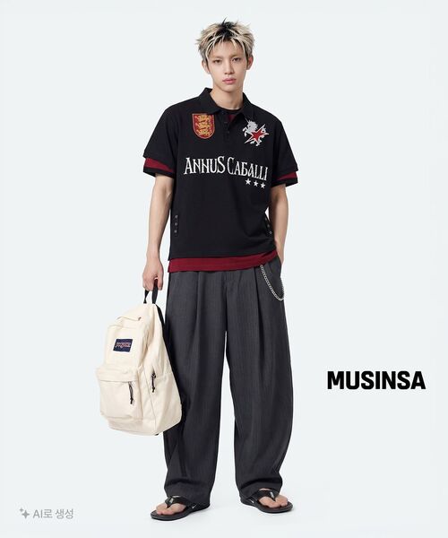 GLACK(グラック)の「GT184 カバリカラーTシャツ (ブラック)(ポロシャツ・レディース・その他・MEDIUM/LARGE)」の17枚目の写真