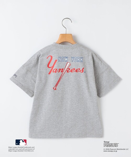 SHIPS(シップス)の「SHIPS KIDS:130~170cm / PEANUTS×MLB プリント Tシャツ(Tシャツ/カットソー・キッズ・ブラック/グレー/レッド/ホワイト・LARGE/XX-LARGE/X-LARGE)」の5枚目の写真