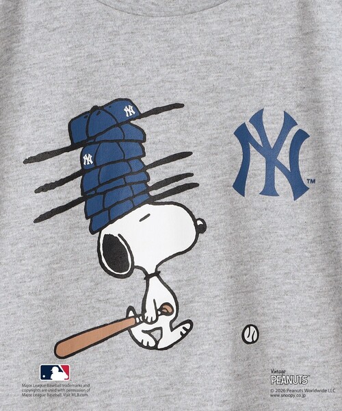 SHIPS(シップス)の「SHIPS KIDS:130~170cm / PEANUTS×MLB プリント Tシャツ(Tシャツ/カットソー・キッズ・ブラック/グレー/レッド/ホワイト・LARGE/XX-LARGE/X-LARGE)」の9枚目の写真