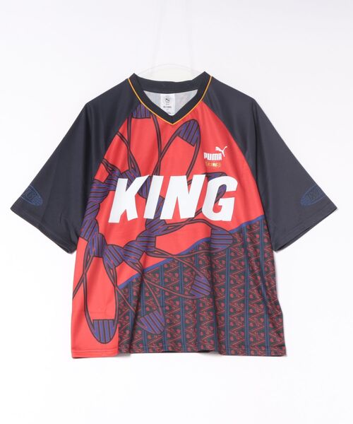 PUMA(プーマ)の「PUMA ウェア プーマウェア M KING EXTRAVAGANZA JERSEY ショートスリーブ 636814 16NEW NAVY(Tシャツ/カットソー・メンズ・ブルー・X-LARGE/SMALL/LARGE/MEDIUM)」の1枚目の写真
