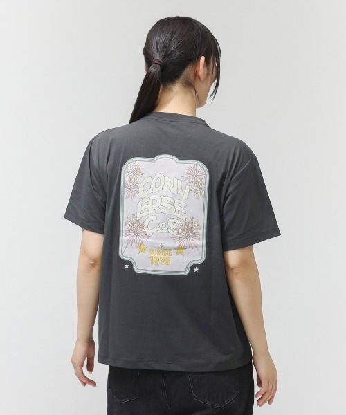 CONVERSE（コンバース）の「【別注】コンバース  AP EM FIREWORKS TEE L 半袖Tシャツ 限定コラボ（Tシャツ/カットソー・レディース・オフホワイト/ダークグレー・S/M/L）」の6枚目の写真