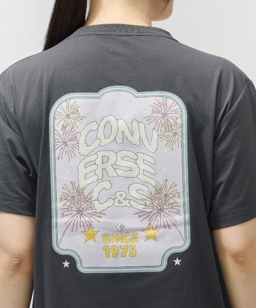 CONVERSE（コンバース）の「【別注】コンバース  AP EM FIREWORKS TEE L 半袖Tシャツ 限定コラボ（Tシャツ/カットソー・レディース・オフホワイト/ダークグレー・S/M/L）」の9枚目の写真