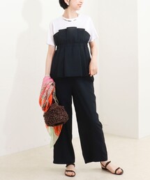 MICO COULIER | 《接触冷感》サスティナクールブッチャーセットアップ(シャツ/ブラウス)