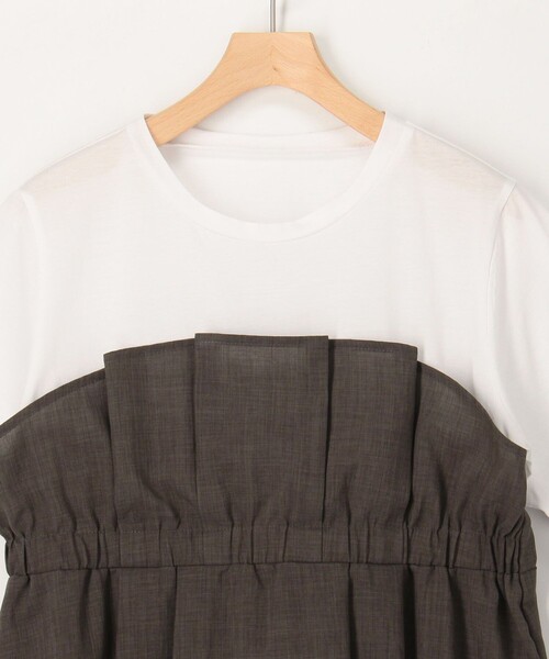 MICO COULIER（ミコクリエ）の「《接触冷感》サスティナクールブッチャーセットアップ（シャツ/ブラウス・レディース・カーキ/ネイビー・38）」の10枚目の写真