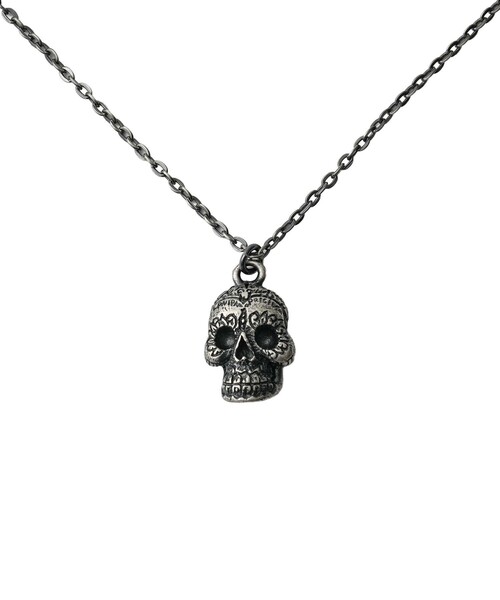 Subciety(サブサエティ)の「Metal necklace-mexican skull-(ネックレス・メンズ・アンティークゴールド/アンティークシルバー・FREE)」の6枚目の写真