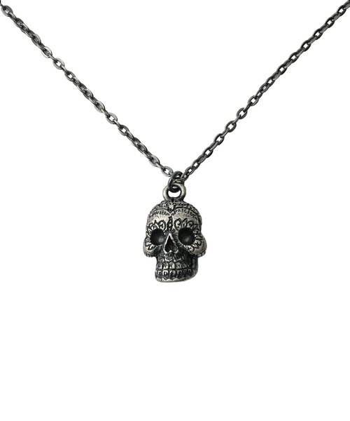 Subciety(サブサエティ)の「Metal necklace-mexican skull-(ネックレス・メンズ・アンティークゴールド/アンティークシルバー・FREE)」の4枚目の写真