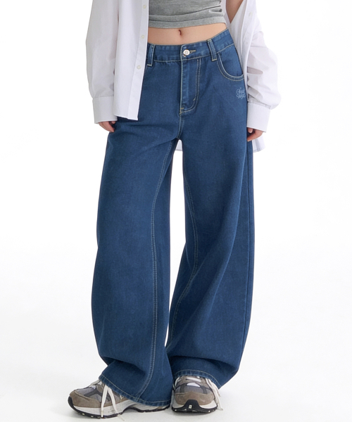 ARTISTWEAR（アーティストウェア）の「[ATW] フロータグデニムパンツ（デニムパンツ・レディース・ブルー系その他・SMALL/MEDIUM/LARGE/X-LARGE/XX-LARGE/XXX-LARGE）」の6枚目の写真