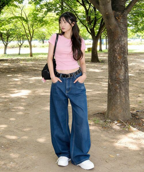 ARTISTWEAR（アーティストウェア）の「[ATW] フロータグデニムパンツ（デニムパンツ・レディース・ブルー系その他・SMALL/MEDIUM/LARGE/X-LARGE/XX-LARGE/XXX-LARGE）」の10枚目の写真