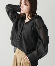 エステルボイルシアーフードシャツ