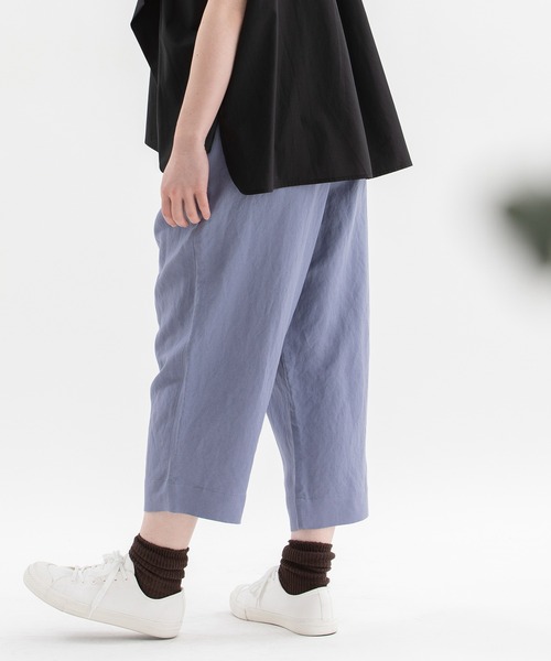 nop de nod（ノップドゥノッド）の「Pommeリネンレーヨンパンツ（その他パンツ・レディース・ライトブルー/ブラック/ネイビー・3）」の14枚目の写真
