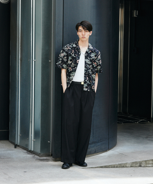 JOURNAL STANDARD(ジャーナルスタンダード)の「リバース ボックス アロハ 半袖 開襟 シャツ(シャツ/ブラウス・メンズ・ネイビー/ブラウン/ブラック・MEDIUM/LARGE)」の8枚目の写真