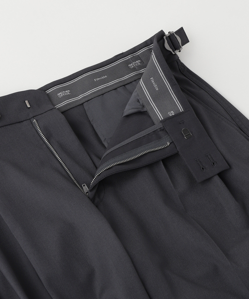 ANOTHER OFFICE(アナザー オフィス)の「【ANOTHER OFFICE/アナザーオフィス】 Santiago Slacks Flexible 30L(スラックス・メンズ・チャコールグレー/ブラック・3/2/1)」の4枚目の写真