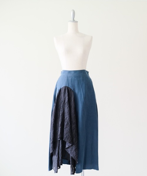 DOLLUPOOPS(ドールアップウップス)の「Asymmetry Design Skirt(アシメデザインスカート)(スカート・レディース・ベージュ/ネイビー/ターコイズブルー・FREE)」の14枚目の写真