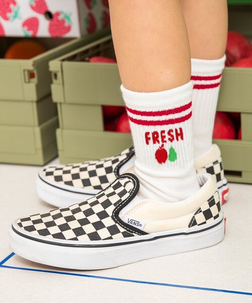 BREEZE（ブリーズ）の「BREEZE MART　モチーフソックス（ソックス/靴下・キッズ・グリーン/アイボリー/ブルー・15 /18/21）」の2枚目の写真