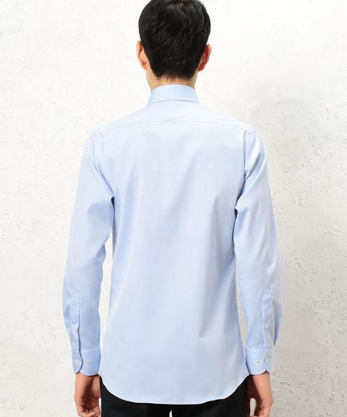 green label relaxing（グリーンレーベルリラクシング）の「SLIM E/IRON PIN/OX SBD シャツ（シャツ/ブラウス・メンズ・ホワイト/ライトブルー・43cm/38cm/42cm/41cm/37cm/39cm/40cm）」の7枚目の写真
