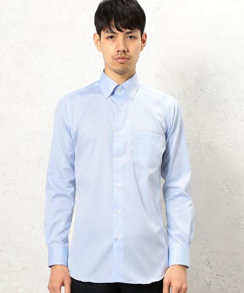 green label relaxing（グリーンレーベルリラクシング）の「SLIM E/IRON PIN/OX SBD シャツ（シャツ/ブラウス・メンズ・ホワイト/ライトブルー・43cm/38cm/42cm/41cm/37cm/39cm/40cm）」の8枚目の写真