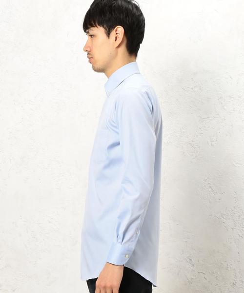 green label relaxing（グリーンレーベルリラクシング）の「SLIM E/IRON PIN/OX SBD シャツ（シャツ/ブラウス・メンズ・ホワイト/ライトブルー・43cm/38cm/42cm/41cm/37cm/39cm/40cm）」の9枚目の写真