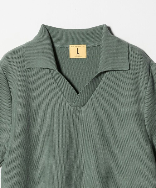 Steven Alan(スティーブンアラン)の「<NITTO KNITWEAR> AGOP PL/ニット(ポロシャツ・メンズ・ネイビー/オリーブ・L/XL)」の4枚目の写真