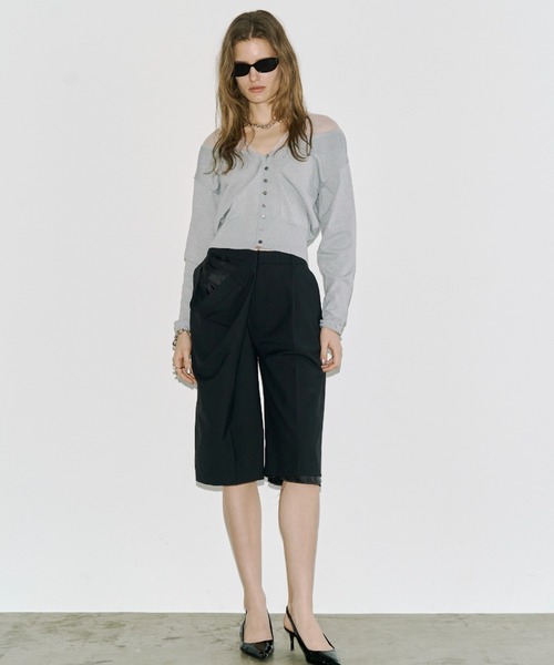 JOSE MOON(ジョゼムーン)の「DRAPE HALF PANTS/ドレープハーフパンツ(その他パンツ・レディース・ブラック・38/36)」の11枚目の写真