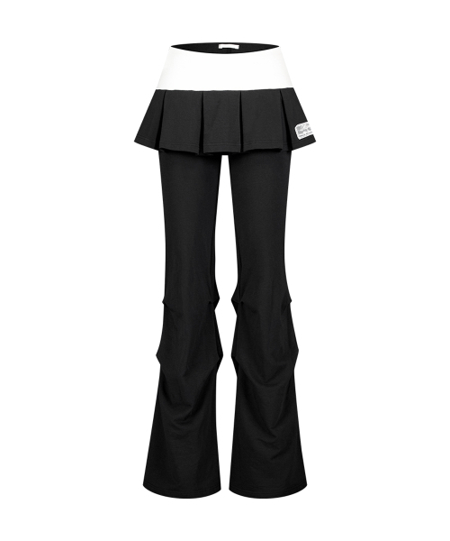 ILLIGO(イリゴ)の「ツートンプリーツスカートパンツブラック(その他パンツ・レディース・その他・SMALL/MEDIUM)」の4枚目の写真