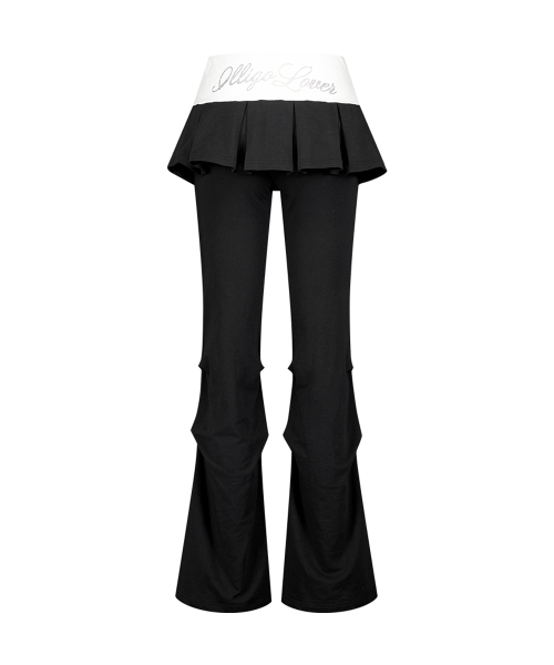 ILLIGO(イリゴ)の「ツートンプリーツスカートパンツブラック(その他パンツ・レディース・その他・SMALL/MEDIUM)」の5枚目の写真